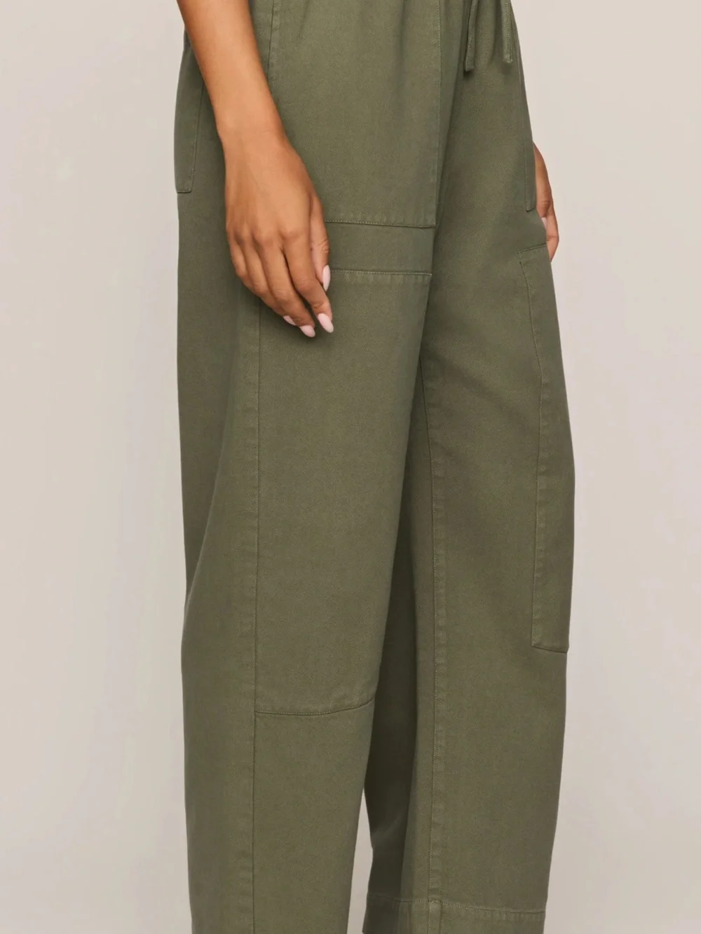 Z Supply women’s Olive Green Drawstring carpenter ankle pants
